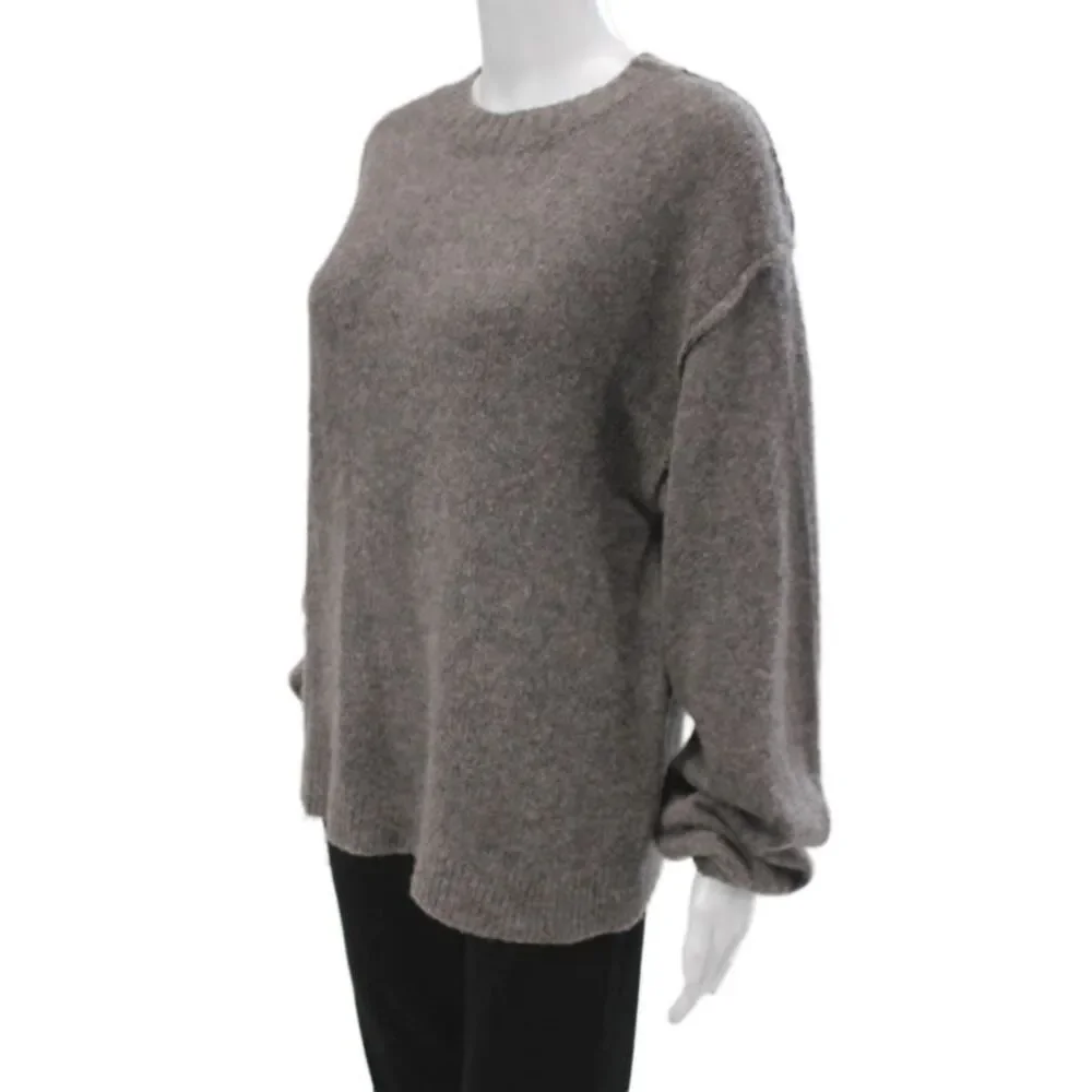 Xirena Unisex 100% Cashmere Dark Gray Pullover Sweater Crew Neck Size S